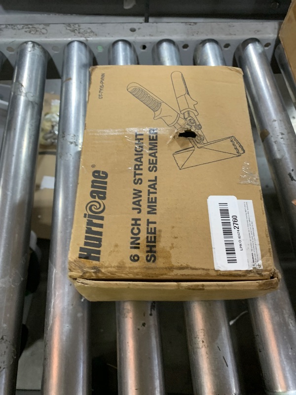 Photo 1 of HURRICANE 6-Inch Straight Jaw Sheet Metal Hand Seamer, Bender Tool for Flattening and Bending, Pliers With Ergonomic TyreGrip Handle