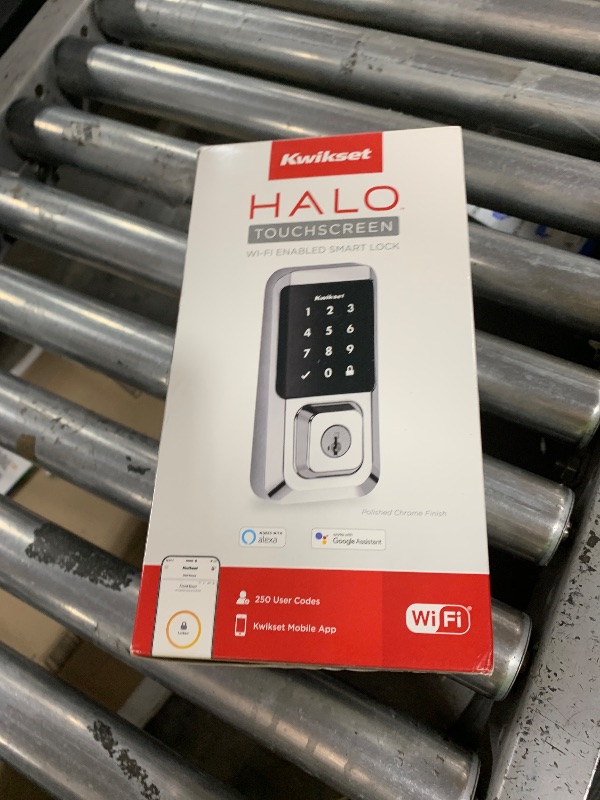 Photo 1 of Kwikset Halo Wi-Fi Smart Lock, Keyless Entry Door Deadbolt, Geofence Auto-Unlock, Grade AAA Certified, No Hub Easy Install, Satin Nickel Lifetime Finish Warranty, Touchscreen