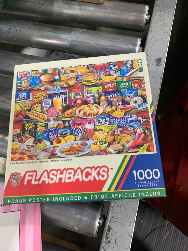 Photo 1 of MasterPieces Kids Favorite Foods 1000-Piece Jigsaw Puzzle - Eco-Friendly Matte Finish - 19.25"x26.75" - Bonus Poster - Quality Guaranteed