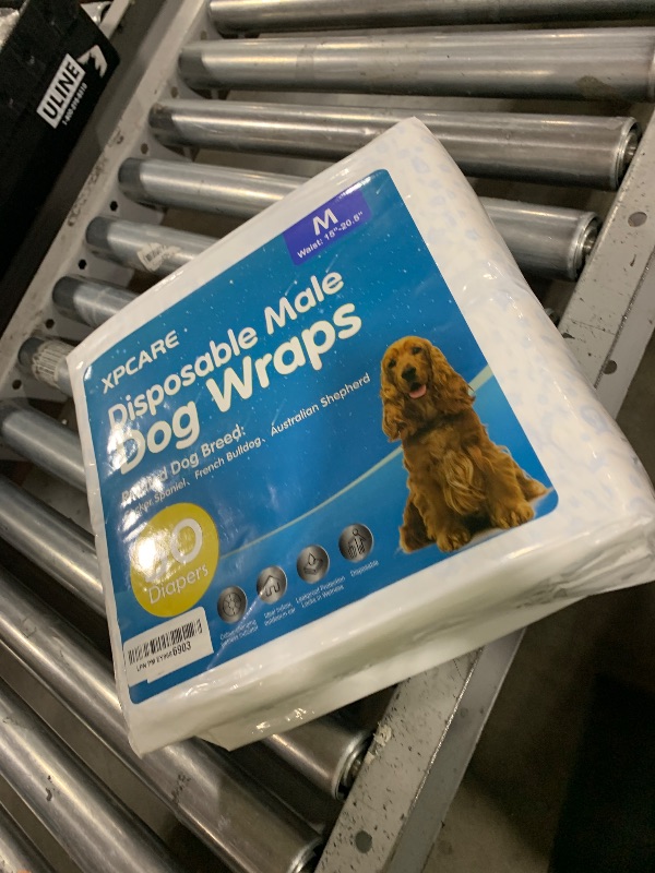 Photo 1 of XPCARE 50 Count Disposable Male Dog Diapers, Male Dog Wraps,Super Absorbent Leak-Proof Fit (Medium)