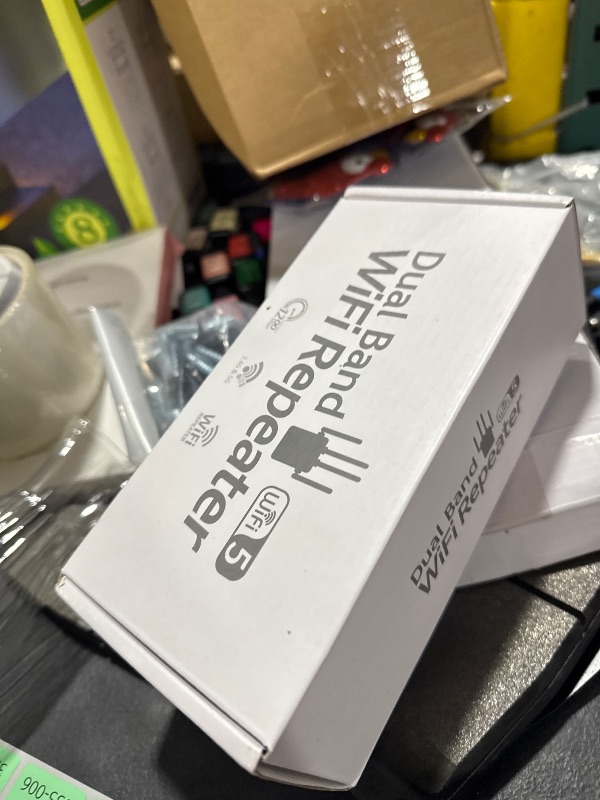 Photo 1 of 2025 WiFi Extender Signal Booster for Home - 1200Mbps Dual Band, Covers 12880 Sq Ft & 108 Devices
