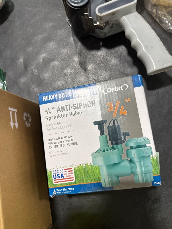 Photo 1 of 1-Pack Orbit 57623 3/4" FPT 100 Series Anti-Siphon Automatic Sprinkler Valve with Flow Control
