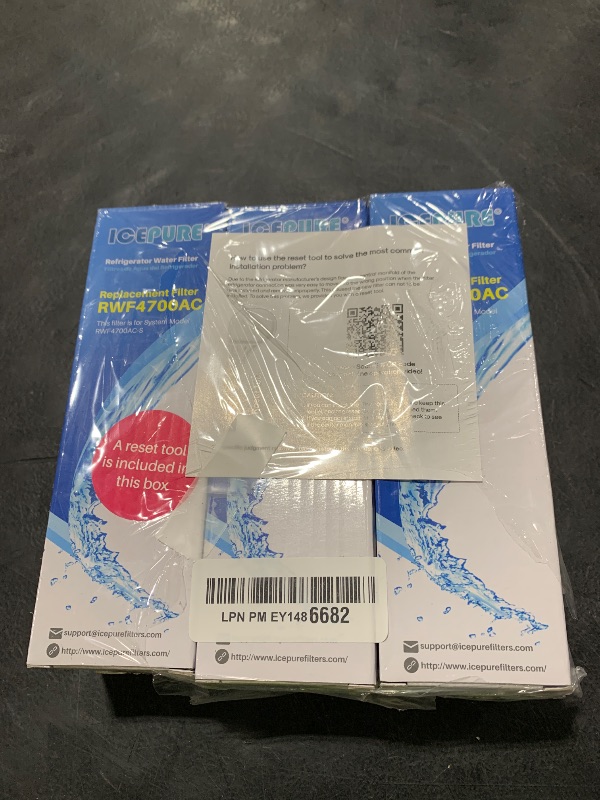 Photo 1 of ICEPURE LT1000PC Replacement for LG LT1000P/PC/PCS ADQ747935 ADQ74793501 ADQ74793502 MDJ64844601 LMXS28626S LFXS26973S, LT-1000PC, LT1000, Kenmore 9980 Refrigerator Water and LT120F Air Filter 3 Combo