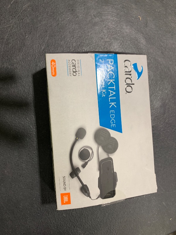 Photo 1 of Cardo Packtalk Pro/Edge 2ND Helmet Kit - Sound by JBL, Perfect for Your Additional Helmet, Allows for Simple Moving Your Communicaion System Between Helmets