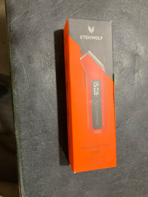 Photo 1 of ETENWOLF T300 Digital Tire Pressure Gauge 3-200 PSI, Industrial Tire Gauge Calibrated to ANSI B40.7 Grade 2A(Plus-Minus 0.5%), Replaceable AAA Batteries (Vivid Orange)