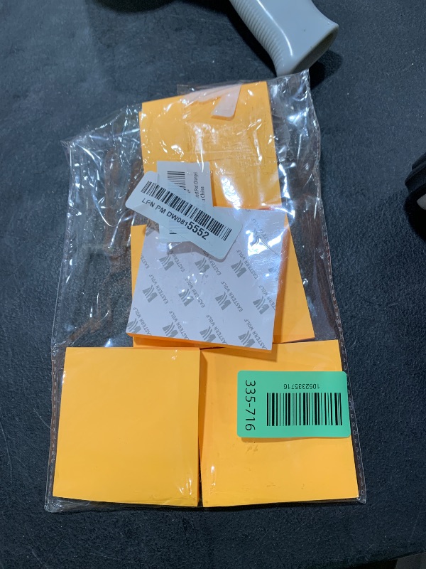 Photo 1 of Sticky Notes 3x3 Self-Stick Notes Bright Colors Sticky Notes 8 Pads 80 Sheet/Pad (Orange)