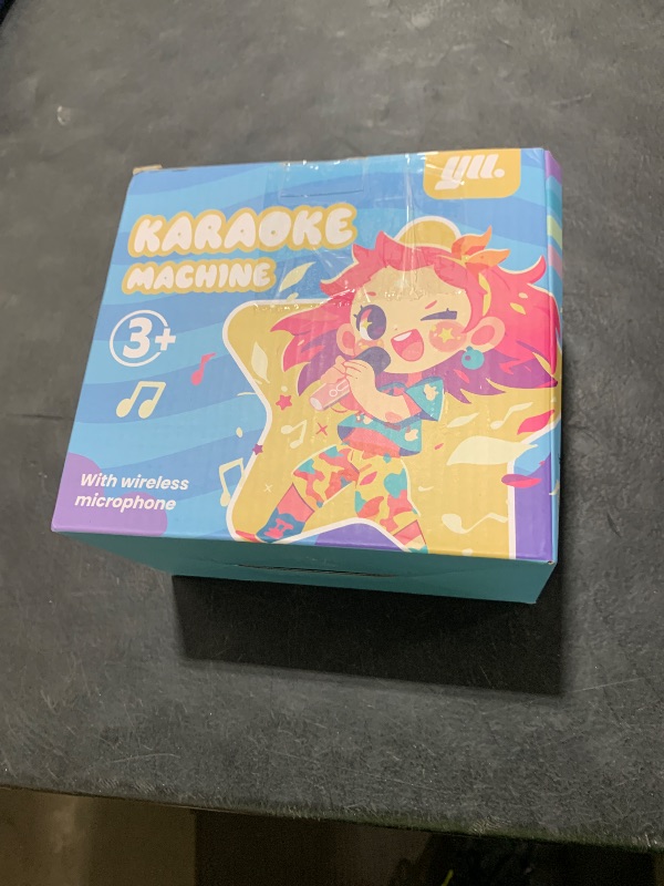 Photo 1 of YLL Upgraded Mini Karaoke Machine with 4 Wireless Microphones Toy for Kids, Christmas Birthday Gifts for Girls Boys, Portable Party Bluetooth Speaker for 3, 4, 5, 6, 7, 8, 9, 10+ Year Old (Purple)