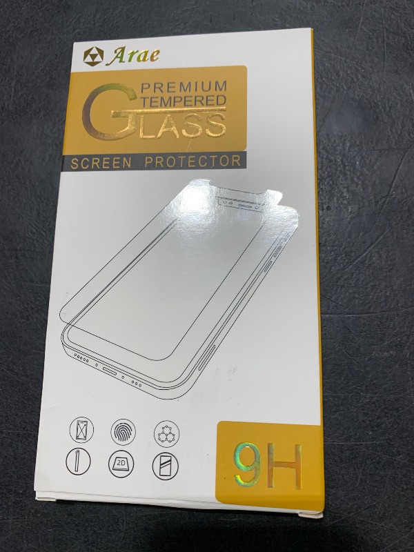 Photo 1 of Arae Screen Protector for iPhone 12 / iPhone 12 Pro, HD Tempered Glass Anti Scratch Work with Most Case, 6.1 inch, 3 Pack