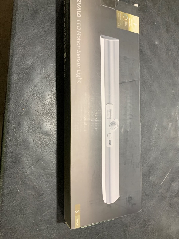 Photo 1 of EZVALO 3 Pack Motion Sensor Closet Light with Eye-Protection Design, 1800mAh Rechargeable Under Cabinet Lighting, 3 Color Temps Night Light for Pantry, Stair