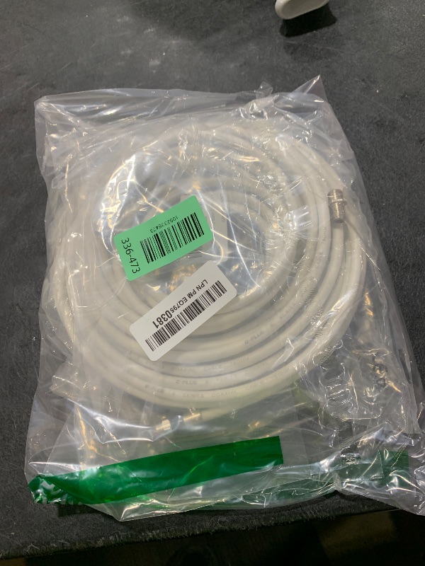 Photo 1 of G-PLUG 50FT RG6 Coaxial Cable Connectors Set - High-Speed Internet, Broadband and Digital TV Aerial, Satellite Sky Cable Extension- Weather-Sealed Double Rubber O-Ring and Compression Connectors White
