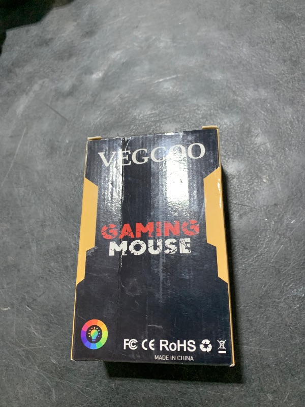 Photo 1 of VEGCOO Wireless Gaming Mouse, C30 Silent Click Wireless Rechargeable Gaming Mouse with Double-Click Key and Colorful LED Lights, 3 Level Adjustable DPI, 400mah Lithium Battery for Gaming and Working