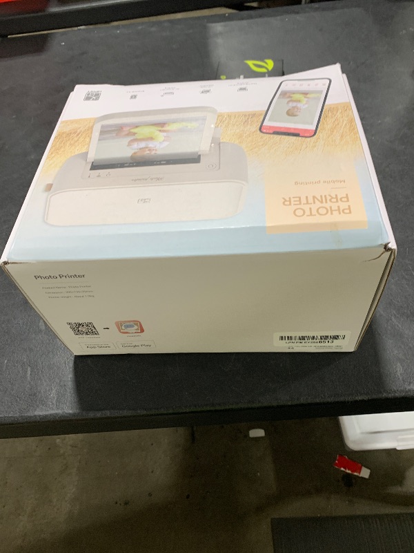 Photo 1 of HPRT Photo Printer 4x6,+108Sheets&2ribbon,Instant Picture Printer for iPhone, Android, Smartphone,Portable Photo Printers for Home Use,Thermal Dye-Sublimation, AR Video Printing?White?