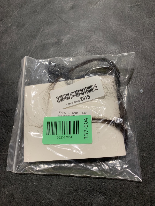 Photo 1 of 100% Human Hair Clip On Bangs - Wispy Brown & Black, Real Human Hair for Natural Hair