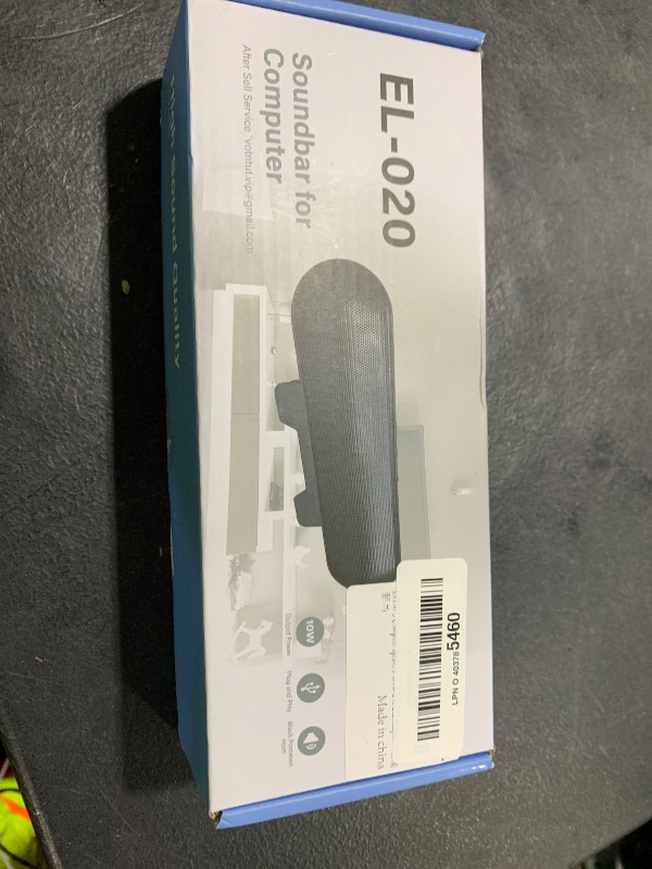 Photo 1 of LXTNFU Computer Speakers for Desktop Monitor,Single Speakers for Desktop PC,Laptop Speaker with Loud Sound,Volume Control Easily Clamps to Monitors(USB-C to USB Adapter Included) (Black)