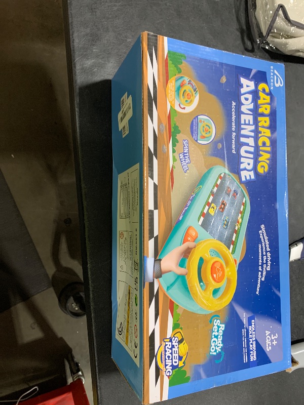 Photo 1 of Beacron Musical Steering Wheel Toys for Boys 4-6: Toddler Simulated Driving Racing Car Game with Sound Ages 3+ Year Old, Interactive Educational Learning Race Truck for Kids Girls Xmas Birthday Gifts