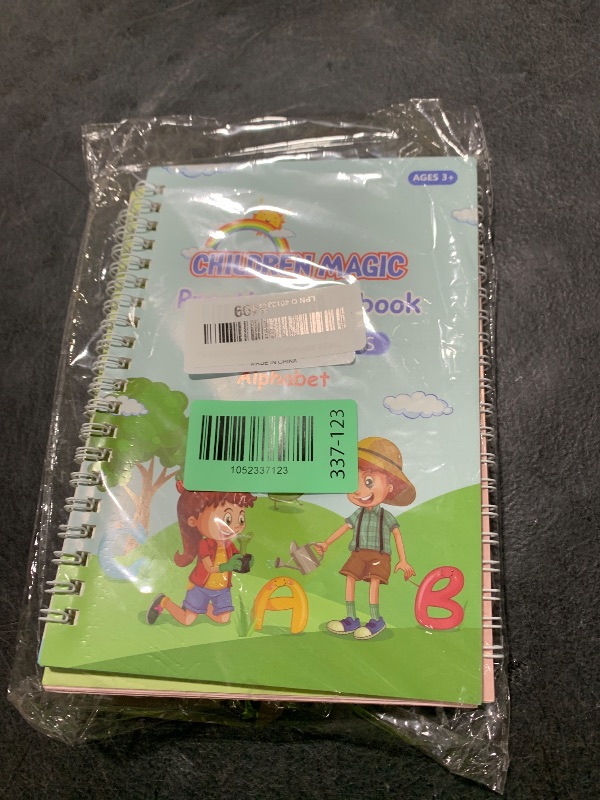 Photo 1 of PEASUG Grooved Writing Books for Kids 3-5, Magic Grooved Writing Practice for Kids, Reusable Grooved Handwriting Workbooks Practice for Kids Learn to Write, Children's Magic Copybooks 4 Pack