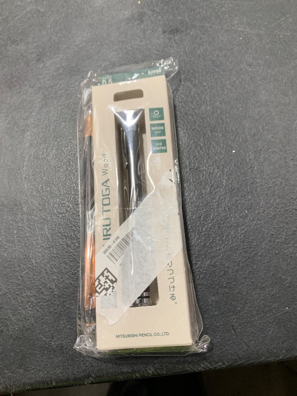 Photo 1 of KURUTOGA Mitsubishi Pencil Mechanical Pencil Wood 0.5mm Forest Green M5KW1P.88 With Original Stylus Ballpoint Touch Pen