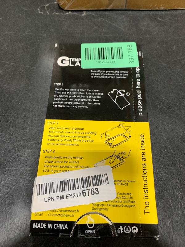 Photo 1 of NEW'C 3 Pack Designed for iPhone 11 Pro and iPhone X and iPhone Xs Screen Protector,Enhanced Tempered Glass Protection, Case Friendly, Bubble Free Ultra Resistant