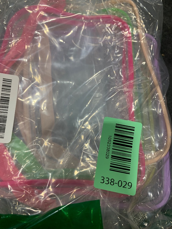 Photo 1 of 6 Packs Clear Cosmetics Bags for Women Men Waterproof Toiletry Bags PVC Makeup Bags Organizer Case with Zipper for Travel Bathroom (6 Mixed Colors)