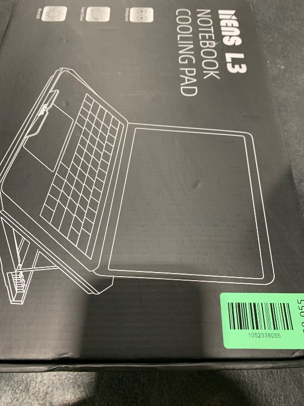 Photo 1 of LIENS Laptop Cooling Pad with Adjustable Height Two 5.1 Inches Fan 2 USB Ports Suitable for 12"-15.6" Laptops?Black?