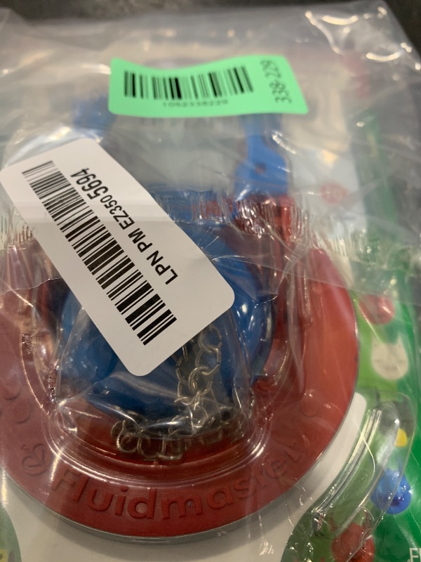 Photo 1 of Fluidmaster 523A-009-T4 Super 2 in, or 3 in. Toilet Flapper, Red/Blue