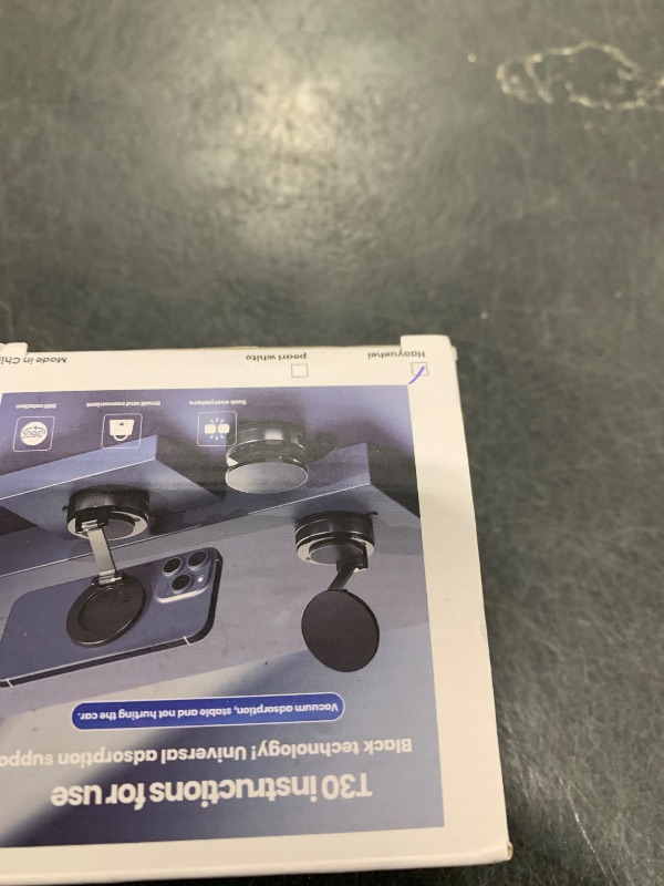Photo 1 of NZKEEYZI Phone Holders for Your car, Compatible with MagSafe, Ultra Vacuum Suction Cup Mount, 360° Rotation, Car Phone Holder Compatible with All Models, Carbon Fiber Coffee