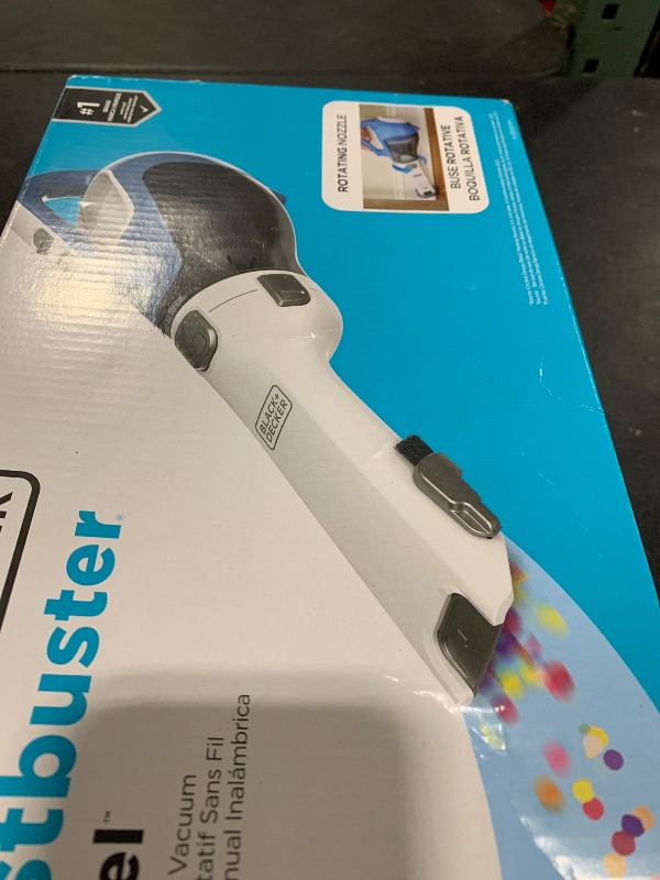Photo 1 of BLACK+DECKER dustbuster AdvancedClean Cordless Handheld Vacuum, Compact Home and Car Vacuum with Crevice Tool (CHV1410L)
