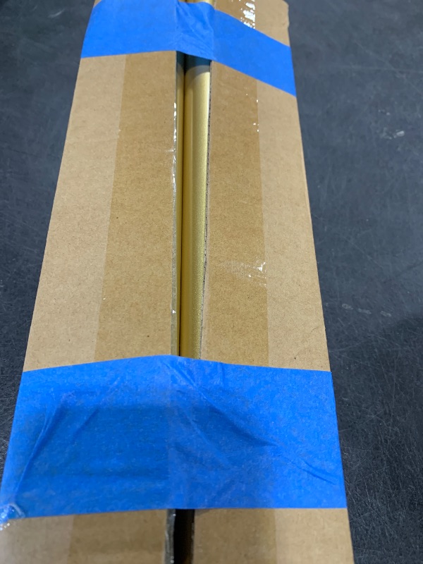 Photo 1 of ZYRW Gold Curtain Rods, Room Darkening Curtain Rod for Windows 48 to 90 Inches(4-7.5Ft), Wrap Around Curtain Rods, Heavy Duty Blackout Drapery Rods, Modern Decorative Window Treatment Rod, Gold