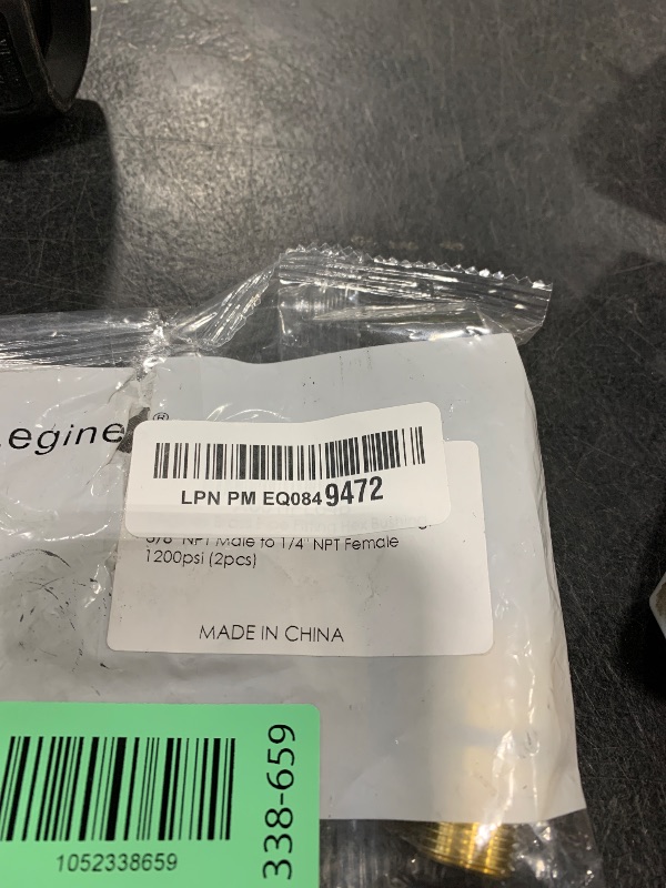 Photo 1 of Legines Brass Pipe Fitting Hex Bushing, 3/8" NPT Male to 1/4" NPT Female 1200psi (2pcs)