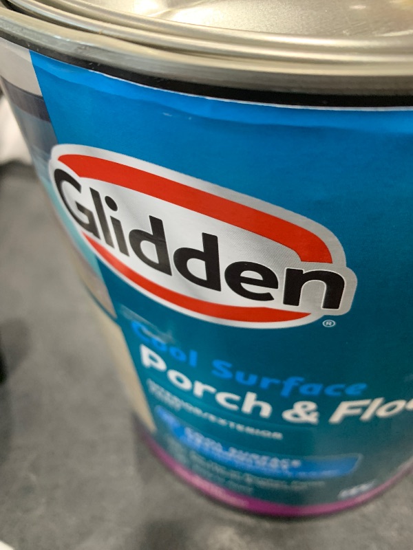 Photo 1 of Glidden Porch and Floor with Cool Surface Technology Satin Interior/Exterior Paint, Summer Suede, 1 Gallon