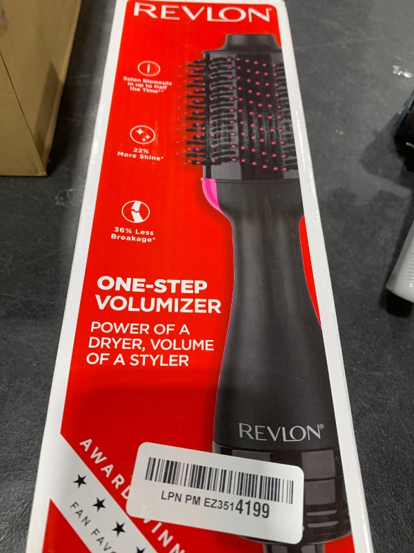 Photo 1 of REVLON One-Step Volumizer Hair Dryer and Styler with Improved Motor – Easy Salon-Style Blowouts – Less Frizz, More Shine, and Reduced Heat Damage, for all Hair Types and Lengths (Black)