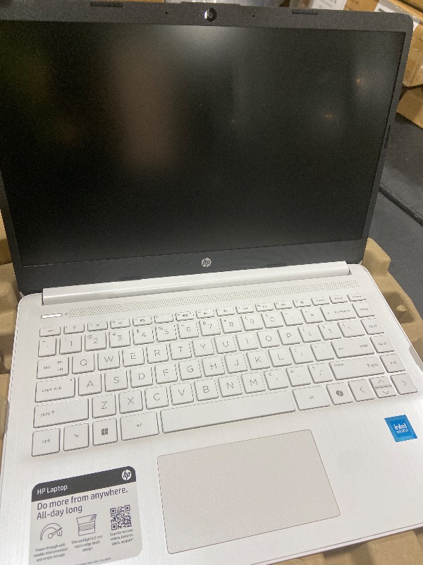 Photo 1 of HP HP-14-DQ3000DX Personal Laptop (2024):14" WXGA HD 1366 x 768 60Hz • Intel Celeron N4500 • 4 GB DDR4 SDRAM • 256 GB NVMe SSD • Win10 Home • Wi-Fi 6 • 720p HD Camera • Intel UHD Graphics
