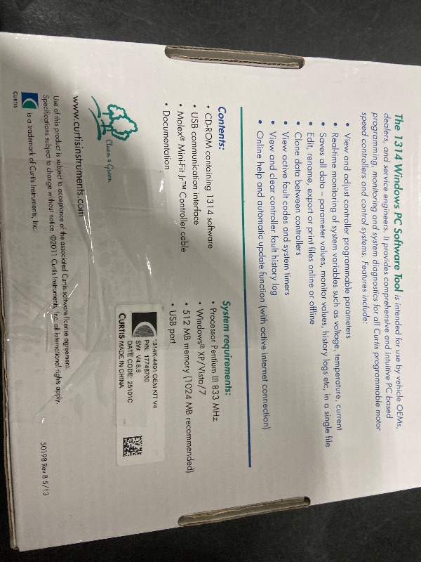 Photo 1 of 1314-4402 New PC Programmer Compatible with Curtis PC Programming Station with 1309 USB Interface Box 1314-4401