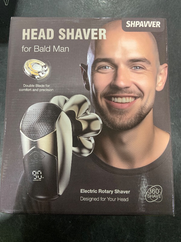 Photo 1 of SHPAVVER Head Shavers for Bald Men: 5-in-1 Electric Razor - IPX7 Waterproof Shaving Grooming Kit for Balder - Turbo Speed & Precision Blades (Gold)
