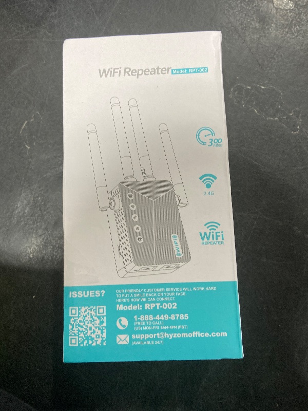 Photo 1 of WiFi Extender Signal Booster, 8000 Sq.ft Long Range Repeater Wireless Amplifier, 60% Faster | Broader Than Ever, Support More Network Devices for Home, Easy Setup
