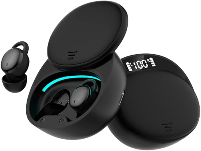 Photo 1 of SleepEEZ Mini Noise-Blocking True Wireless Earbuds for Sleeping, Sleep Ear Buds, True Wireless Earbuds, 2025 Ultra-Mini Bluetooth 5.3 Headphones for Sleepers, Ultra Comfort to Help Fall Asleep (Black)

