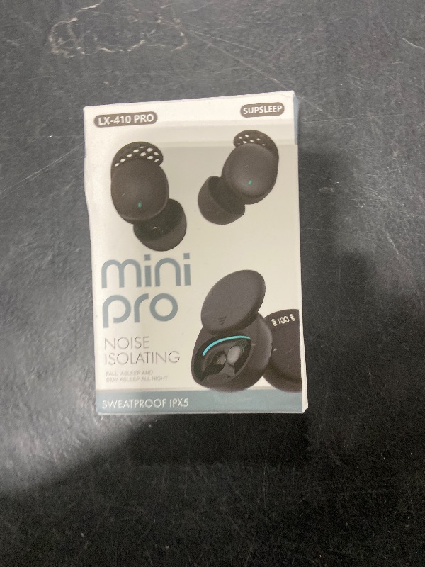 Photo 1 of SleepEEZ Mini Noise-Blocking True Wireless Earbuds for Sleeping, Sleep Ear Buds, True Wireless Earbuds, 2025 Ultra-Mini Bluetooth 5.3 Headphones for Sleepers, Ultra Comfort to Help Fall Asleep (Black)
