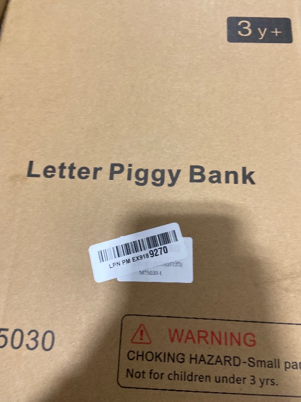 Photo 1 of ladenk 12 Inch Extra Large Wooden Kids Letter Piggy Bank - Piggy Bank for Boys Girls - Initial L Bank - Alphabet Money Bank for Birthday