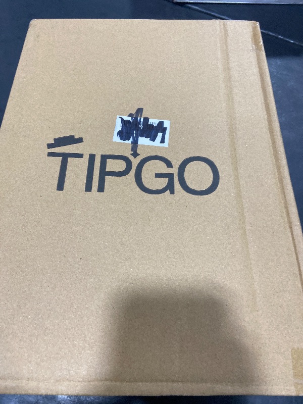 Photo 1 of TIPGO Bathroom Trash Can with Lid, 4 Gallon / 15 Liter Small Garbage Can, Press Top Bin, Plastic Wastebasket with Pop-Up Lid for Bedroom, Living Room, Office (Grey)
