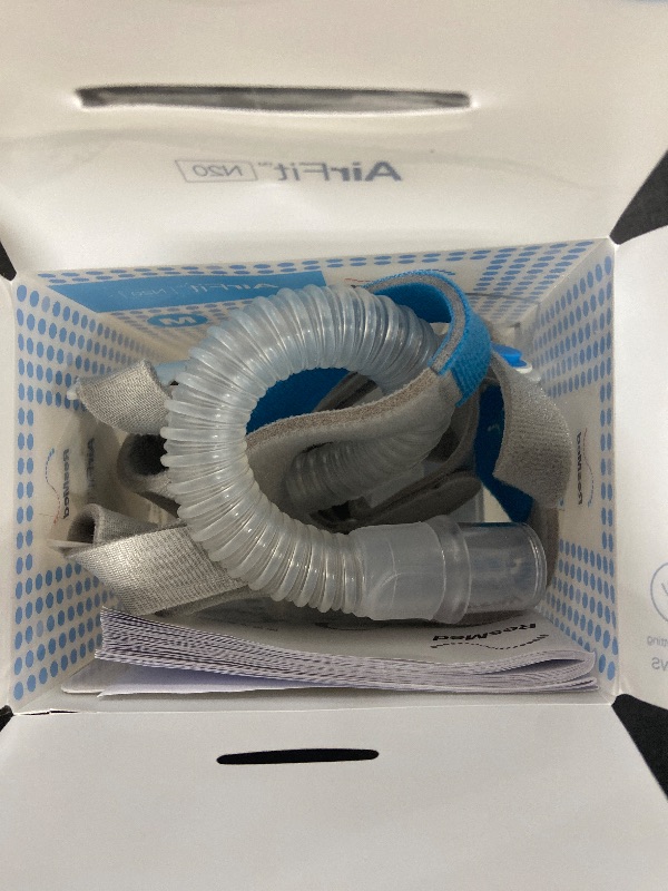 Photo 1 of Nasal Pillow Tube Frame for AirFit N20, Upgrade Replacement Frame Elbow Assembly with Headgear, Frame, Tube and Cushion for N20 (M)
