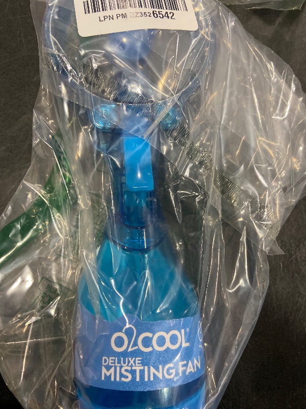 Photo 1 of O2COOL Deluxe Handheld Battery Powered Water Misting Fan (Light Blue)
