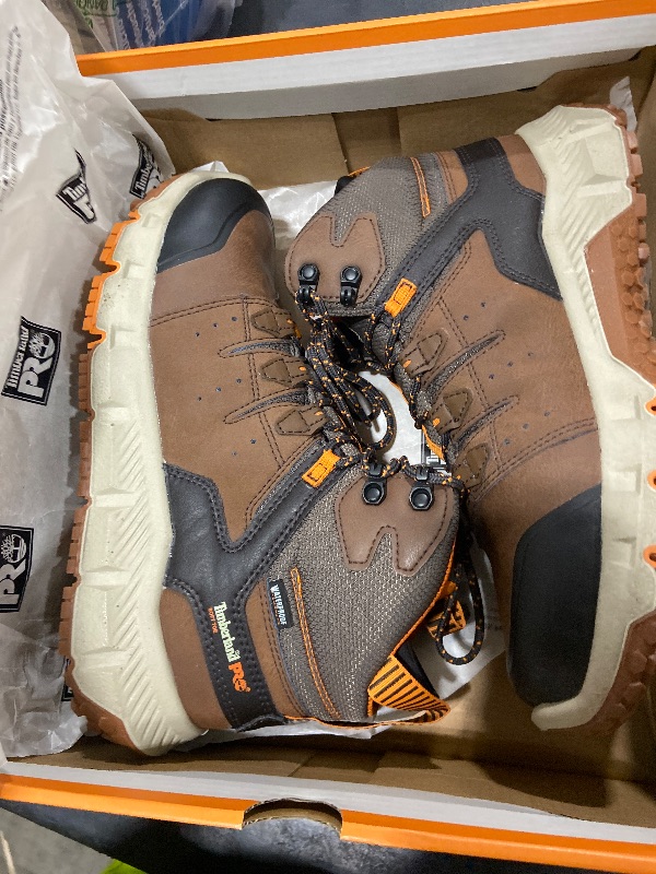 Photo 1 of Timberland PRO Men's Tempe Soft Toe Waterproof Industrial Work Boot, Medium Brown, 9.5M