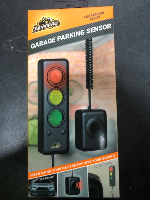 Photo 1 of Armor All Advanced Garage Parking Aid with LED Light, Garage Parking Sensor with Color Changing Distance Indicator, Parking Sensor and Garage Stop Light Parking Aid for Safe Parking