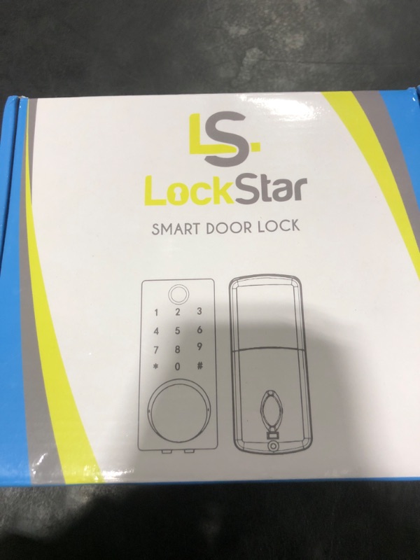 Photo 1 of LOCKSTAR® Smart Door Lock • Keyless Entry Deadbolt Door Lock • Multiple Entry Methods – APP • Fingerprint Touch ID • Keypad Code • Card FOB • Traditional Key • Smart Home Devices