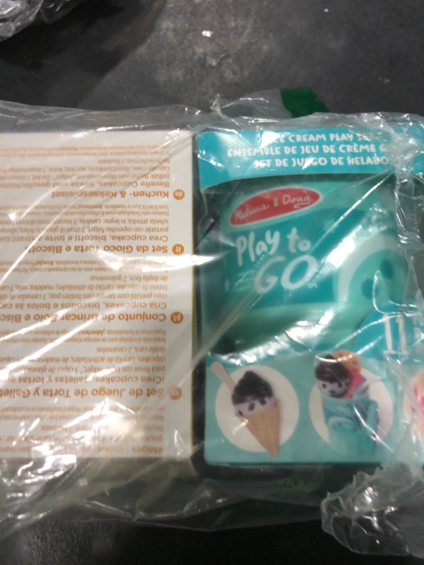 Photo 1 of Melissa & Doug Play to Go 2-Pack: Cake and Cookies and Ice Cream, Play Food Travel Toys for Boys and Girls 3+