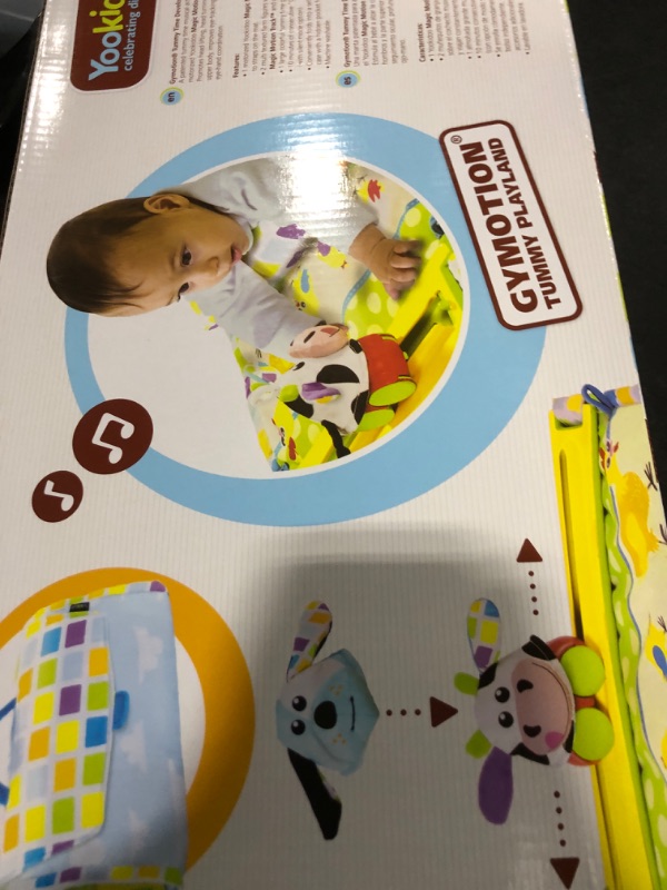 Photo 1 of Yookidoo Baby Gym and Play Mat - 3 Stage Accessory Gym with Motorized Robot Track - 20 Development Activities - Age 0-12 Months (Tummy Time Playmat)