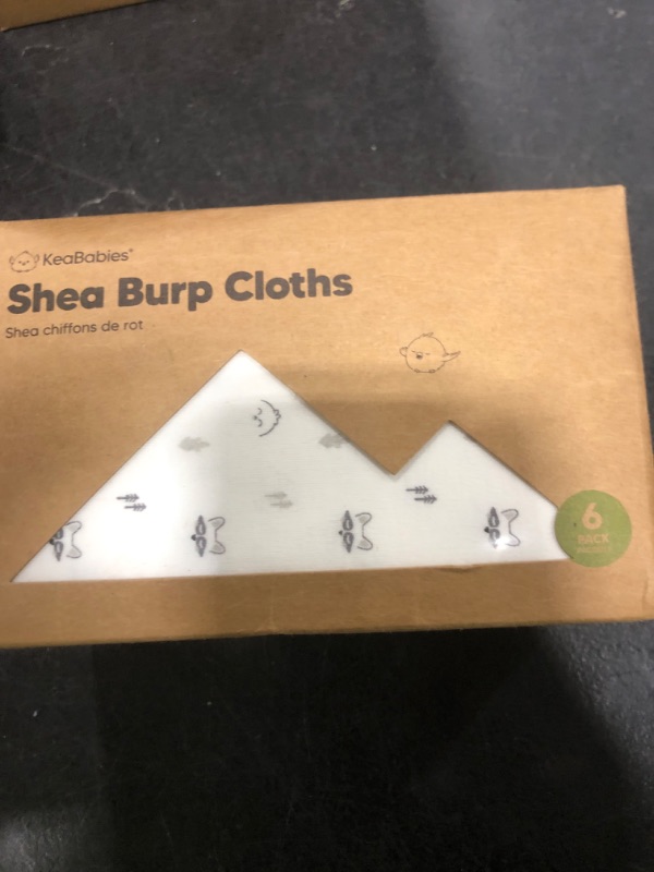 Photo 1 of Organic Burp Cloths Baby Boy, Girl - 6-Pack Large Cotton Burping Cloths for Babies, Spit Up Rags, Super Absorbent, Ultra Soft Newborn Rag, Gender Neutral, Machine Washable, Durable (Neutrals)