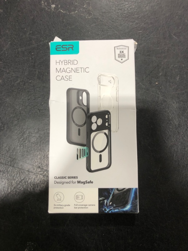 Photo 1 of ESR for iPhone 17 Pro Case, Camera Control, Compatible with MagSafe, Shockof Military-Grade tection, Magnetic Phone Case for iPhone 17 Pro, Classic Hybrid Case, Frosted Black