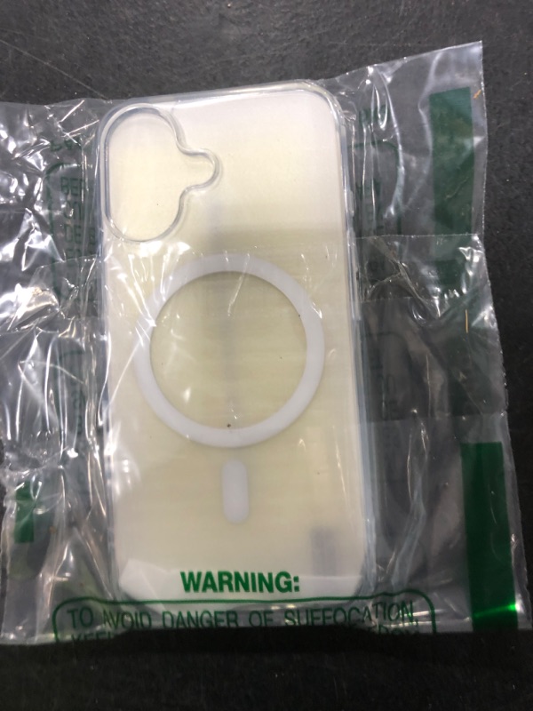 Photo 1 of Temdan for iPhone 17 Case Clear with Screen Protector, [Compatible with Magsafe][Anti-Yellowing][Military-Grade Protection] Shockproof Slim Magnetic Phone Case Cover, Transparent