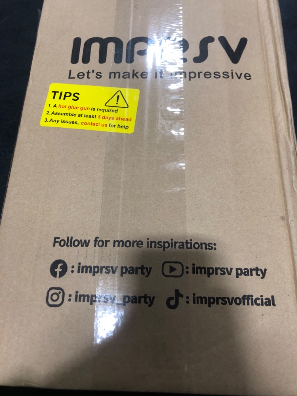 Photo 1 of imprsv 3FT Light Up Numbers, Marquee Numbers 4 for Birthday and Anniversary Party Decorations, Large Light Up 4, Pre-Cut Foam Board Kit